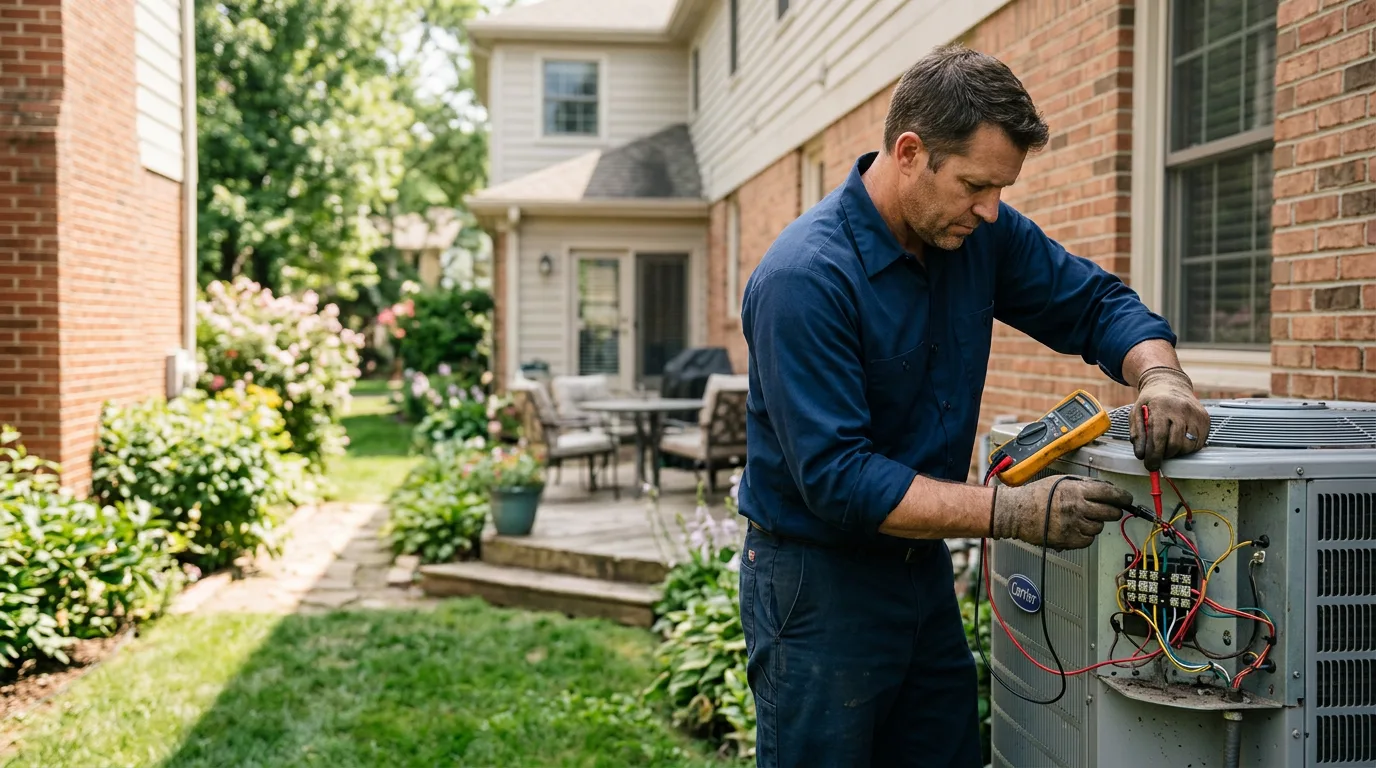 HVAC technician working near Crandall, TX